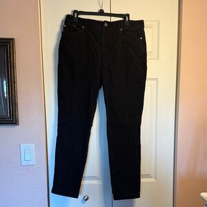Brooks Brothers Black Straoght Legged Corduroy Pants size 14